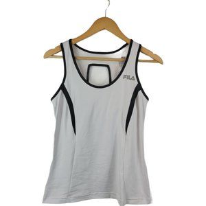 Fila white athletic workout tank top M